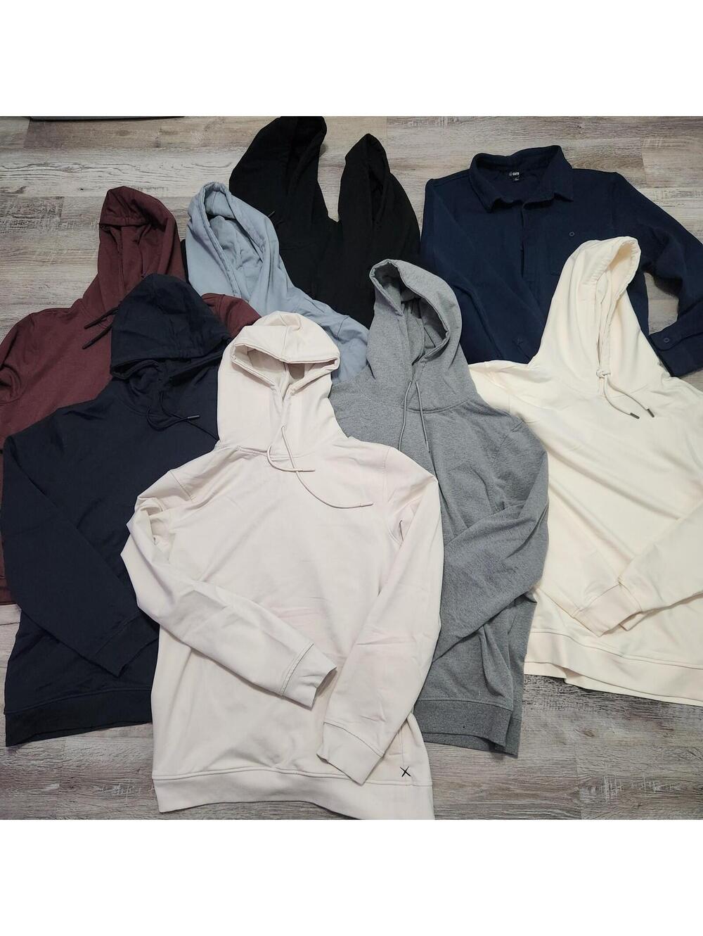 Mens CUTS hoodie Lot Size Large 9 Pieces Hyperloop $118 Retail Each
